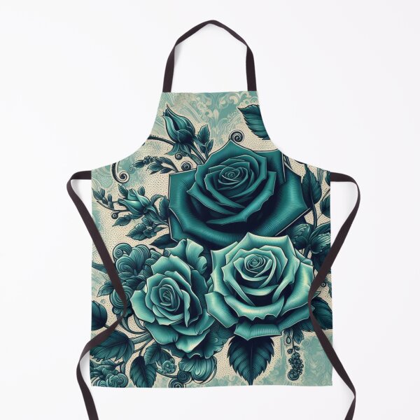 Item preview, Teal Baroque Inspired Roses designed and sold by DesignsByPrnces.