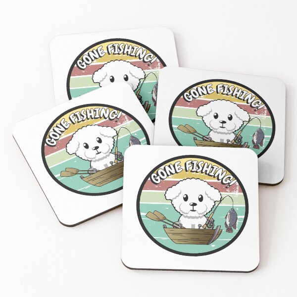 Item preview, Cute Furry dog has gone fishing designed and sold by Pet Station.