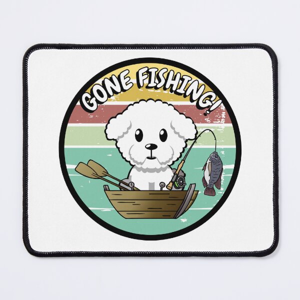Item preview, Cute Furry dog has gone fishing designed and sold by Pet Station.