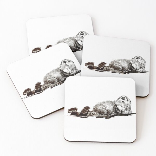 Item preview, Sea otters designed and sold by HoneycombHeart.