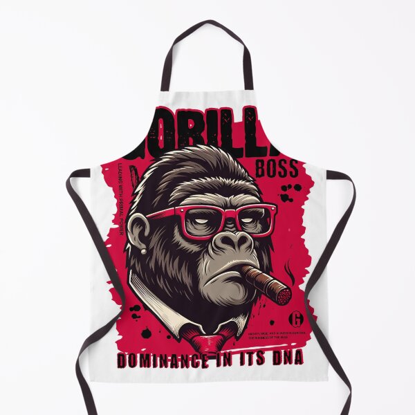 Item preview, Gorilla Boss Illustration with Cigar and Glasses designed and sold by IdeasDream.