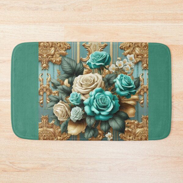 Item preview, Teal Baroque Inspired Roses designed and sold by DesignsByPrnces.