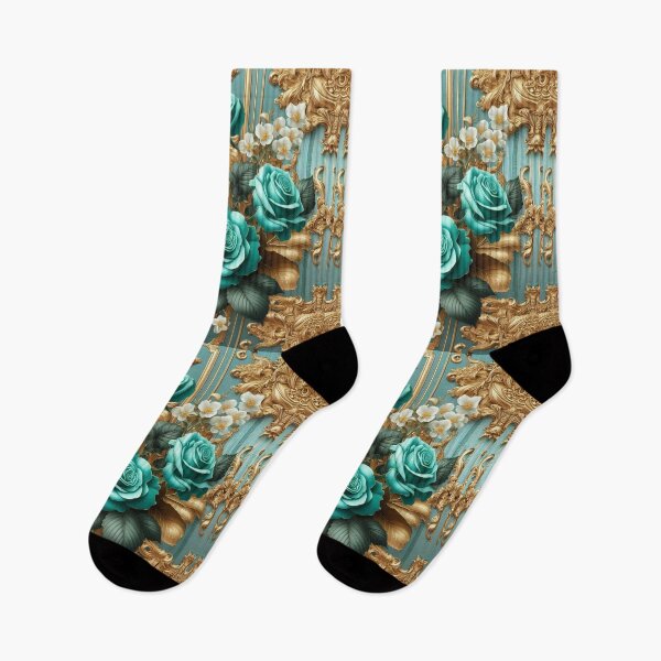 Item preview, Teal Baroque Inspired Roses designed and sold by DesignsByPrnces.
