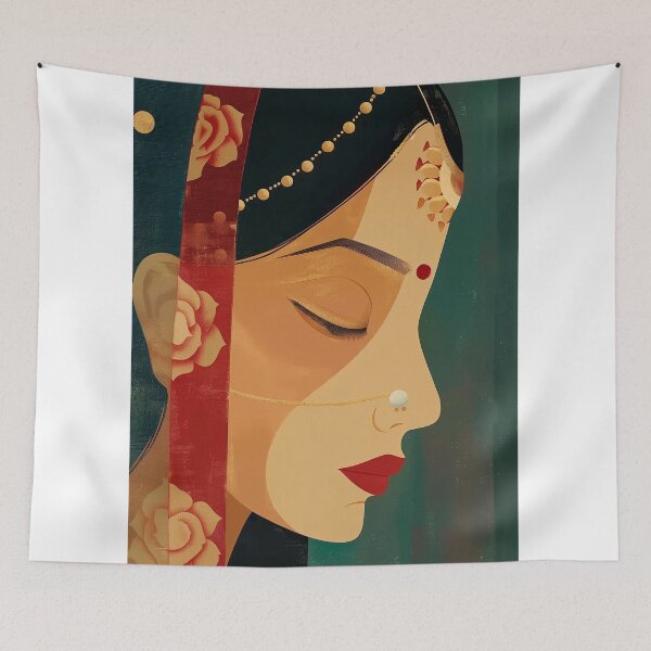 Item preview, Indian woman designed and sold by Rockwpapart.
