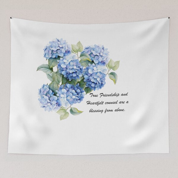 Item preview, Friendship and counsel blessing inspiration hydrangea designed and sold by DuchessDesign81.