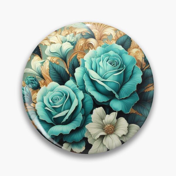 Item preview, Turquoise Baroque Inspired Roses designed and sold by DesignsByPrnces.