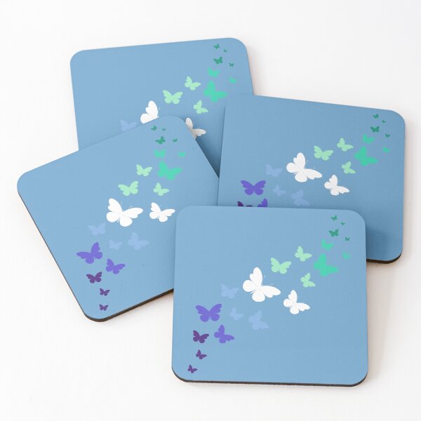 Item preview, Cute Gay MLM Pride Flag Butterflies, Subtle MLM Design designed and sold by Travelslightly.