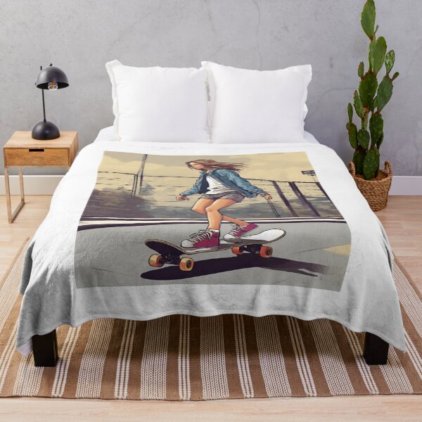 Item preview, Lonely skate girl designed and sold by Looplk.