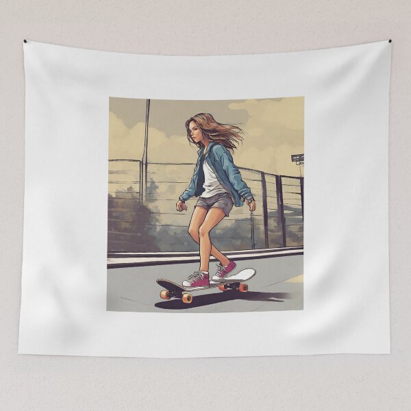 Item preview, Lonely skate girl  designed and sold by Looplk.