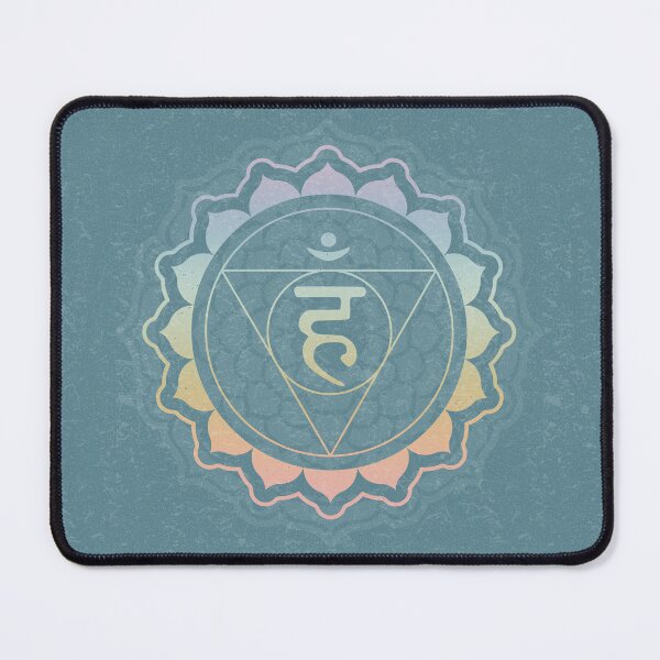 Item preview, Throat Chakra Mandala - Peacock + Rainbow Sorbet designed and sold by Irene Estelle.