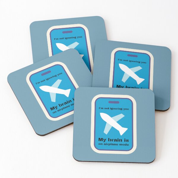 Item preview, I'm not ignoring you. My brain is on airplane mode. designed and sold by UnCoverDesign.