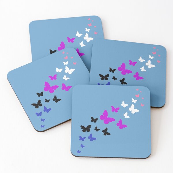 Item preview, Cute Genderfluid Pride Flag Butterflies, Subtle Genderfluid Design designed and sold by Travelslightly.