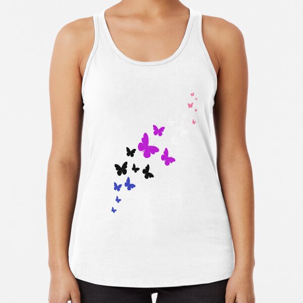 Item preview, Cute Genderfluid Pride Flag Butterflies, Subtle Genderfluid Design designed and sold by Travelslightly.