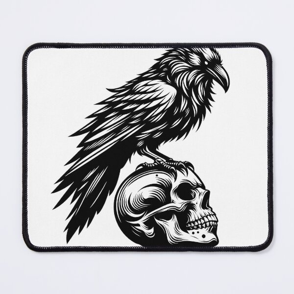 Item preview, Raven on a Skull designed and sold by Aurie2012.