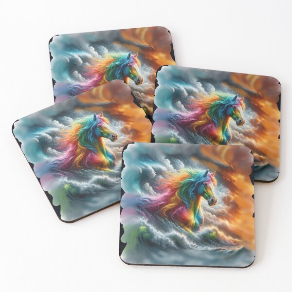 Item preview, Elemental Rainbow Stallion designed and sold by critterpatchusa.