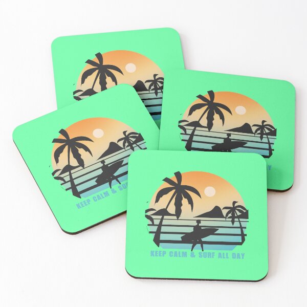 Item preview, Keep calm and surf all day designed and sold by teedory.