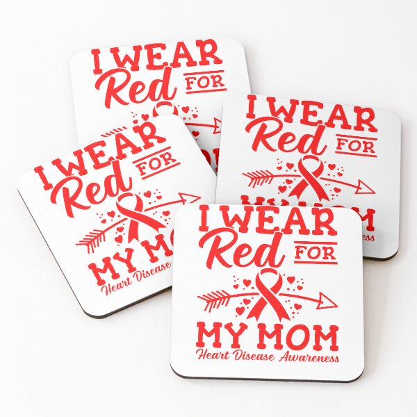 Item preview, I Wear Red For My Mom - Heart Disease Awareness designed and sold by NovaGenArt.