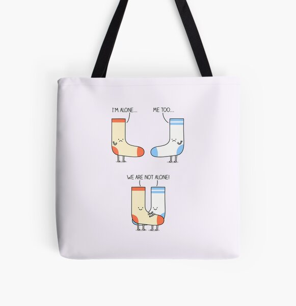 Alone yet not alone All Over Print Tote Bag