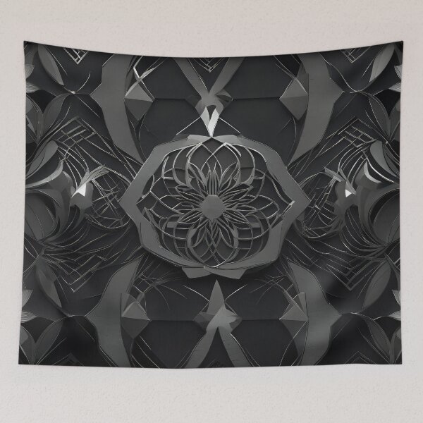 Item preview, silver art deco design 042 designed and sold by fleesphotos.