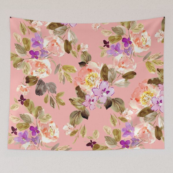 Item preview, Peach fuzz peonies and floral garden designed and sold by Asmaasghar.