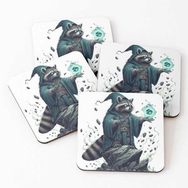 Item preview, Arcane Bandit: Raccoon Mage of the Wilds designed and sold by nikkolaus.