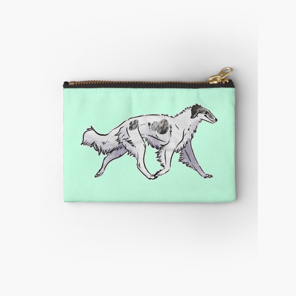 Item preview, Borzoi trottin’ (Silver Brindle) designed and sold by Sparklepupfaeri.