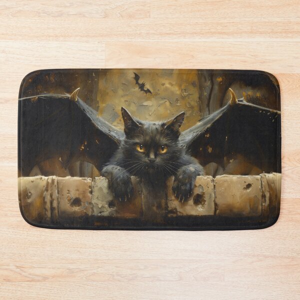 Item preview, Amber-Eyed Batcat designed and sold by Catloaf Art.