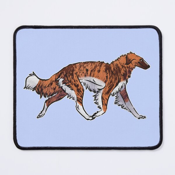 Item preview, Borzoi trottin’ (Red Brindle) designed and sold by Sparklepupfaeri.
