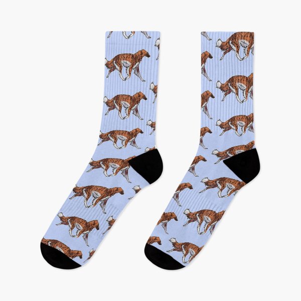 Item preview, Borzoi trottin’ (Red Brindle) designed and sold by Sparklepupfaeri.