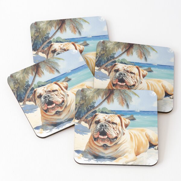 Item preview, Bulldog On The Beach designed and sold by TheAnimalZ00.