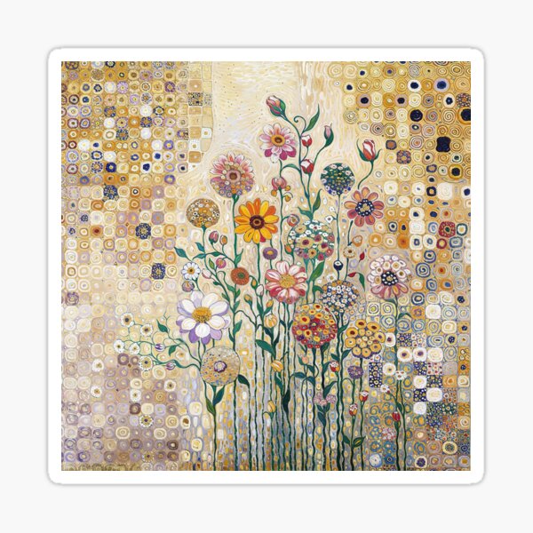 Item preview, Klimt Flower Garden designed and sold by maniacfitness.