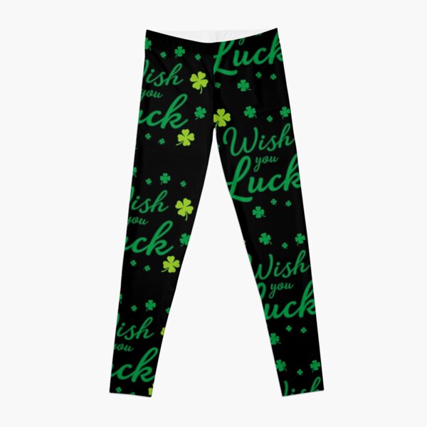 Irish Shamrock Leggings Four Leaf Clover Tights St Patrick's Day Outfit St  Paddy's Costume Saint Patrick's Day Women's Leggings 