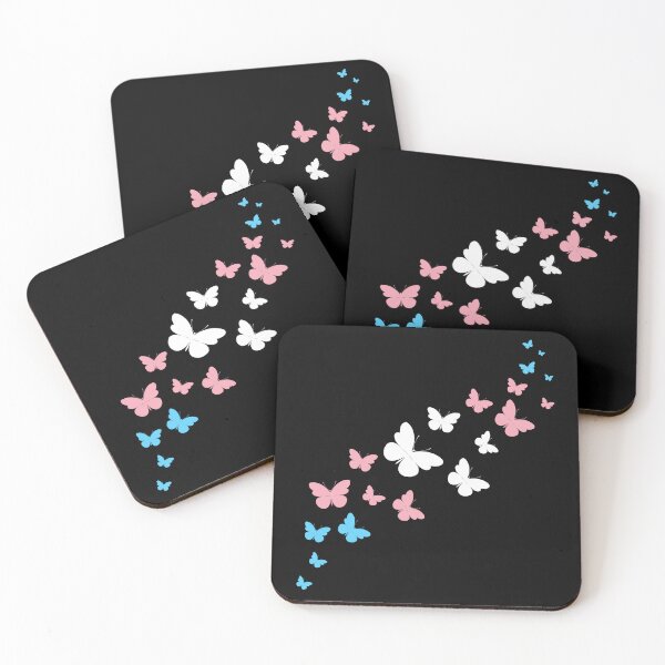Item preview, Cute Trans Pride Flag Butterflies, Subtle Transgender Design designed and sold by Travelslightly.