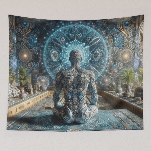 Item preview, Meditating robot designed and sold by MagicBreeze.