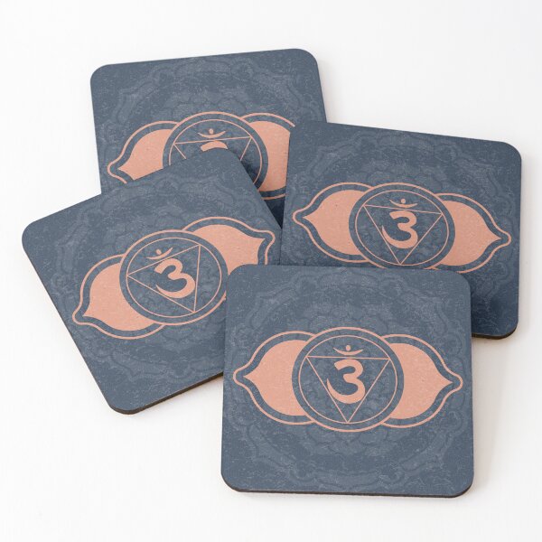 Item preview, Third Eye Chakra Mandala - Dusk + Coral designed and sold by Irene Estelle.