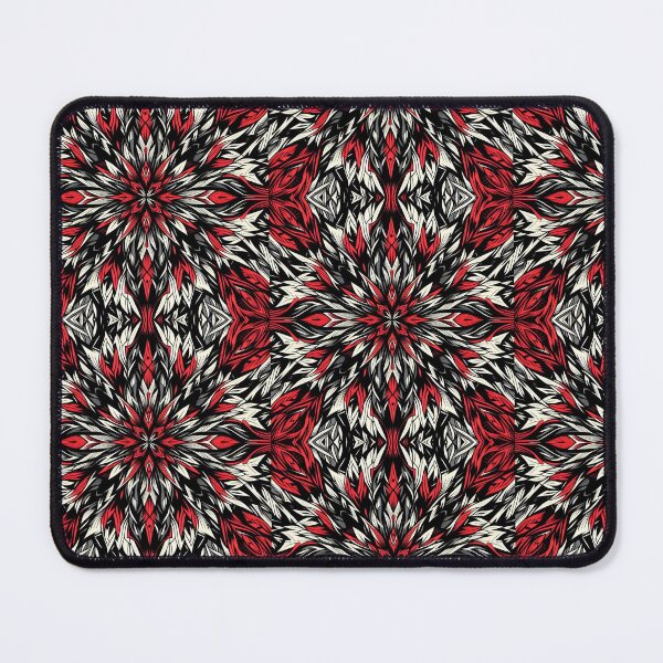 Item preview, Sharp Edged Geometric Pattern , Black and Red designed and sold by SportsMomsRock.