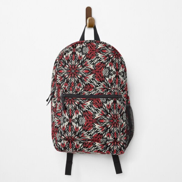 Item preview, Sharp Edged Geometric Pattern , Black and Red designed and sold by SportsMomsRock.