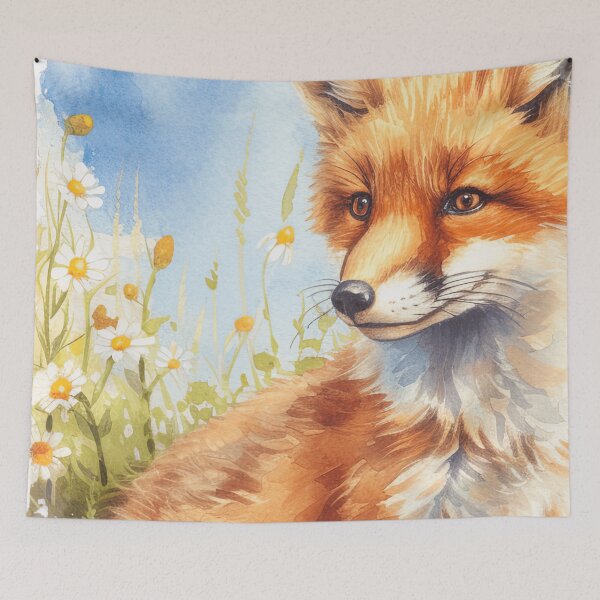 Item preview, Cute Watercolor Spring Fox  designed and sold by TheAnimalZ00.