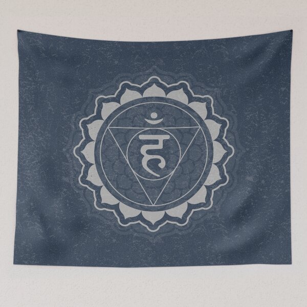 Item preview, Throat Chakra Mandala - Dusk + Fog designed and sold by Irene Estelle.