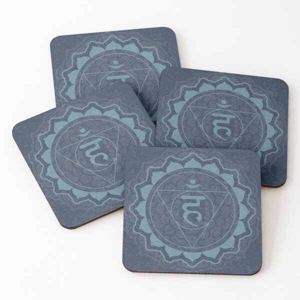 Item preview, Throat Chakra Mandala - Dusk + Peacock designed and sold by Irene Estelle.