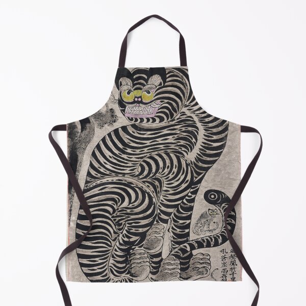 Item preview, Talismanic tiger (20th century) vintage Japanese painting. designed and sold by TheHappyK.