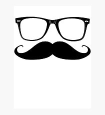 Glasses & Moustache Photographic Print