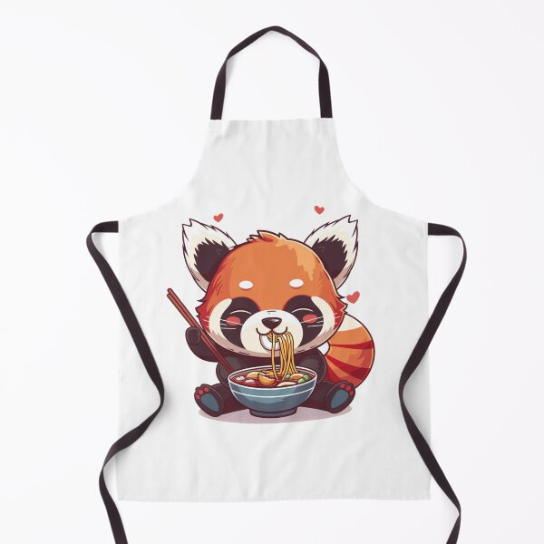 Item preview, Red Panda eating ramen designed and sold by MilkyBerryShop.