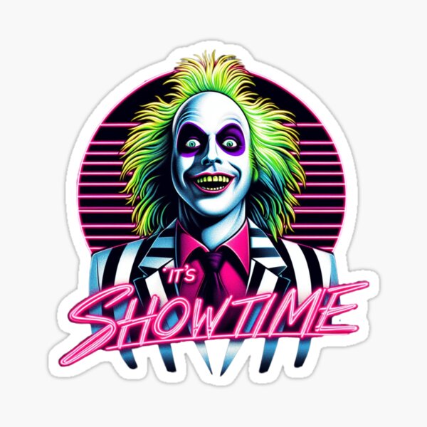 It's Showtime Retro Neon Sticker