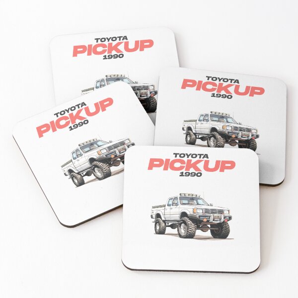 Item preview, Toyota Pickup 1990 - illustration designed and sold by ChelaDesigns.