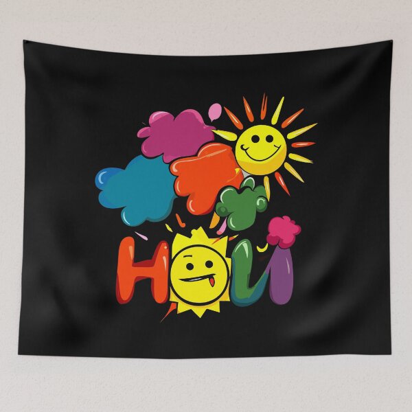 Item preview, Sunny Smiles & Color Clouds: A Playful Holi Celebration designed and sold by FEBRICAST.