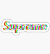 Supreme Glitch Logo Sticker