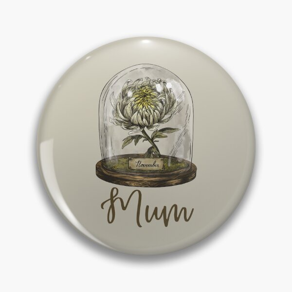 Item preview, 11 Mum - November - Vintage Birth Flower   designed and sold by patternjp.