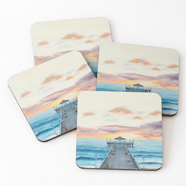 Item preview, Manhattan Beach Pier Sunset designed and sold by aprilsmithart.