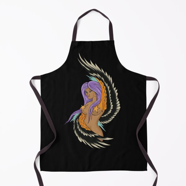 Item preview, Valkyrie Flash Trad Tattoo - Witchy Norse Mythology - Fantasy Creature Biker Aesthetic designed and sold by Arcane Orchid.
